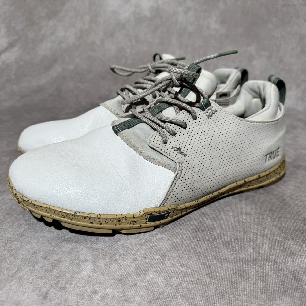 TRUE Linkswear Original 1.2 OG Mens Sz 12 Golf Shoes White Leather Sneakers